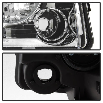 SPYDER xTune 05-10 Dodge Charger 4pc OEM Style Halogen Headlights w/Corner - Chrome (HD-JH-DCH05-SET-C) 9042393