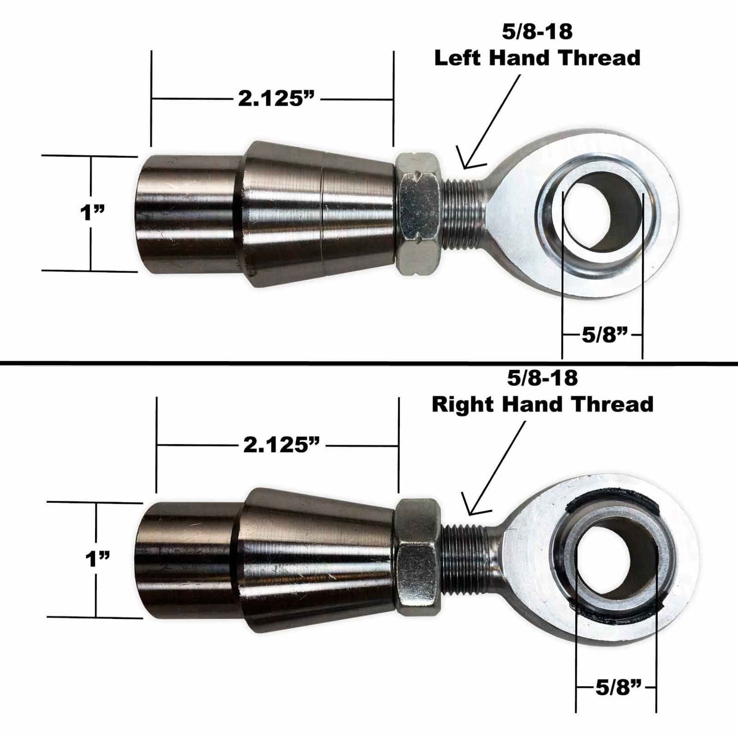 Sway Bar Link Fab Kit -  5/8 Chromoly Heim - 1.25 OD Tubing