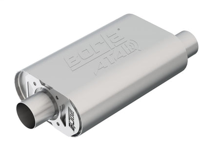 Borla CrateMuffler SBC Stock Output 283/327/350 V8 2.5in Offset/Center 14inx4.35inx9in Oval Muffler 400826