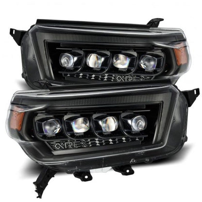 AlphaRex 10-13 Toyota 4Runner NOVA LED Proj Headlights Plank Style Alpha Black w/Seq Signal/DRL 880758 *Discontinued