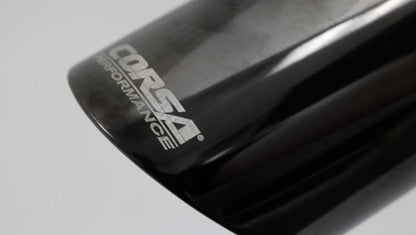 Corsa Single Universal 2.5in Inlet / 3in Outlet Black PVD Pro-Series Tip Kit TK001BLK