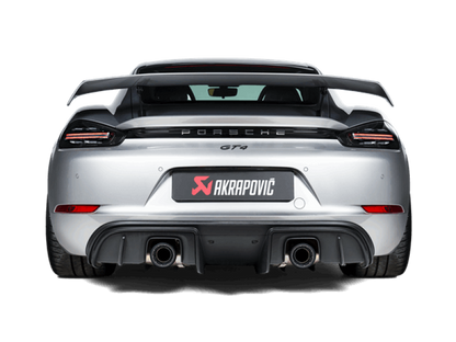 Akrapovic 2020+ Porsche Cayman GT4 (718) Slip-On Race Line (Titanium) (Req Tips / Option 2) S-PO/TI/18/1