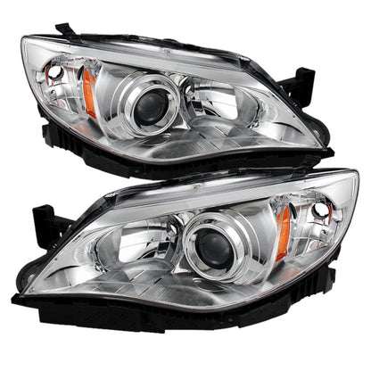 SPYDER Xtune Subaru Impreza Wrx 08-14 Halogen Models Only Headlights Chrome HD-JH-SI08-AM-C 9028274