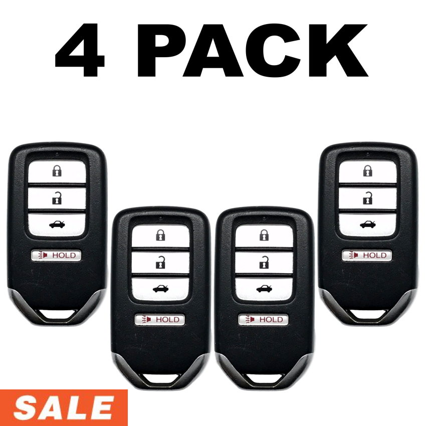 Honda Civic 2017-2020 4 Button Smart Key KR5V2X V41 (4 Pack)