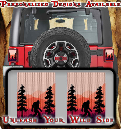 Sasquatch Taillight cover decal 85