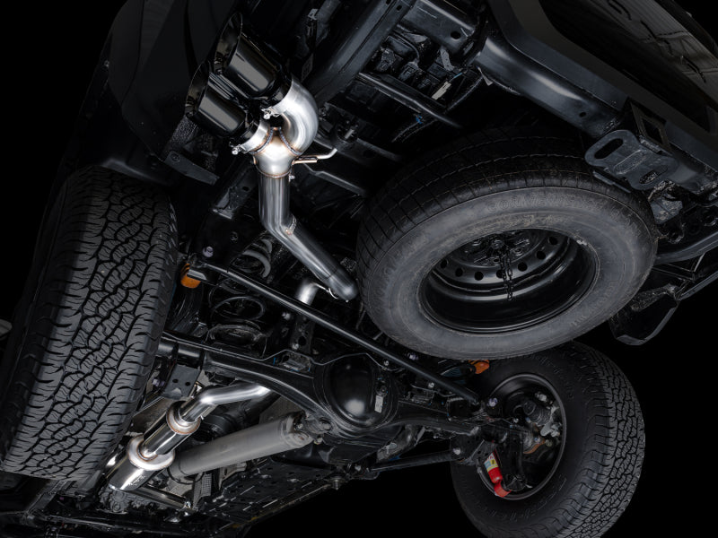AWE Tuning AWE Exhaust for 4th Gen Toyota Tacoma Dual Diamond Black Tips 3015-33254