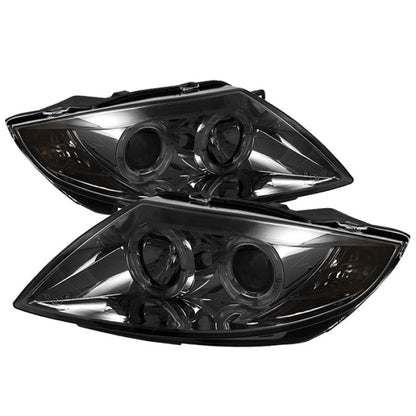 Spyder BMW Z4 03-08 Projector Headlights Halogen Model Only - LED Halo Smoke PRO-YD-BMWZ403-HL-SM 5017413