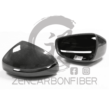 2007-2012 Audi R8 Carbon Fiber Mirror Caps Replacement