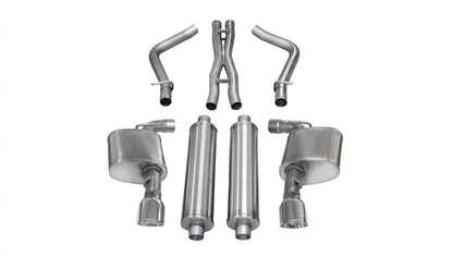 Corsa Performance 12-13 Dodge Charger SRT-8 6.4L V8 Polished Xtreme Cat-Back Exhaust
