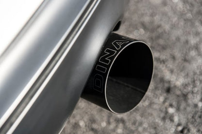 Dinan Free Flow Axle-Back Exhaust - 2014-2016 BMW M235i Stainless Steel - Black Tips - w/o M-Performance Rear Valance - F22