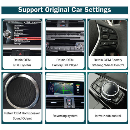 10.25" LINUX SCREEN BMW X5 F15 F85 E70 X6 F16 F86 E71 E72 2007-2016 UPGRADE Wireless CarPlay/Android auto NBT CCC CIC