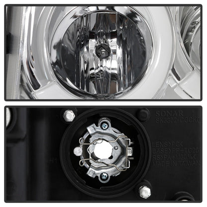 Spyder 05-07 Jeep Grand Cherokee - Light Bar Projector Headlights - Chrome - PRO-YD-JGC05V2-LB-C 5086112