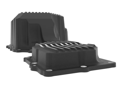 aFe 20-25 GM Diesel V8-6.6L L5P Engine Oil Pan w/ Machined Fins