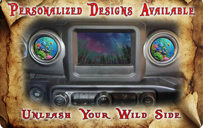 Steering wheel decal reef fish 133