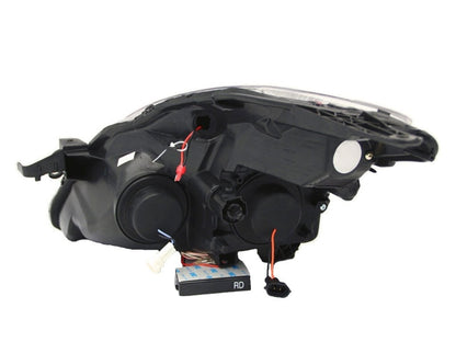 Anzo 2008-2009 Nissan Altima Projector Headlights w/ Halo Black (CCFL)
