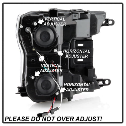 Spyder Signature Ford F150 18-19 (Halogen Model) Projector Headlights - Chrome (PRO-YD-FF15018-LB-C) 5086617