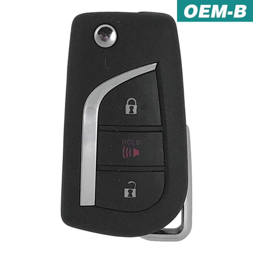Toyota C-HR 2020-2021 OEM 3 Button Flip Key Remote MOZB3F2F2L (89070-10082)