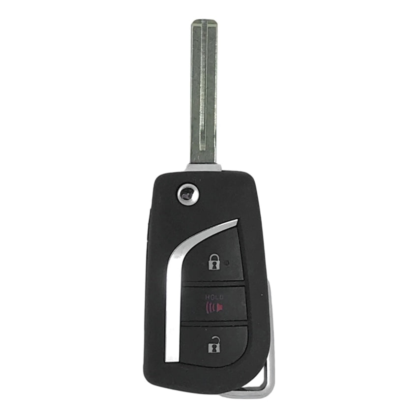 Toyota C-HR 2020-2021 OEM 3 Button Flip Key Remote MOZB3F2F2L (89070-10082)