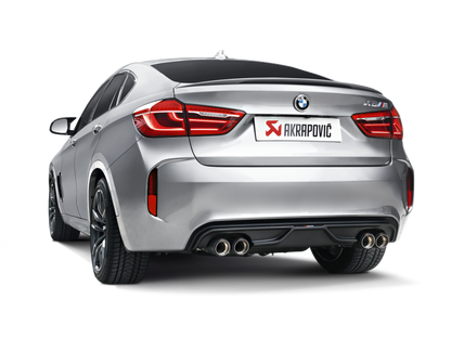 Akrapovic 15-17 BMW X5M (F85) Evolution Line Cat Back (Titanium) w/ Carbon Tips S-BM/T/1