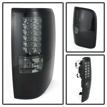 Spyder Ford F150 side 04-08 (Not Fit Heritage & SVT)LED Tail Lights Blk Smke ALT-YD-FF15004-LED-BSM 5078131