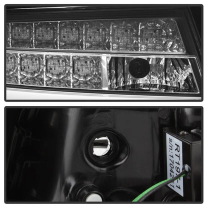 Spyder 09-12 Audi A6 LED Tail Lights - Black (ALT-YD-AA609-LED-BK) 5085160