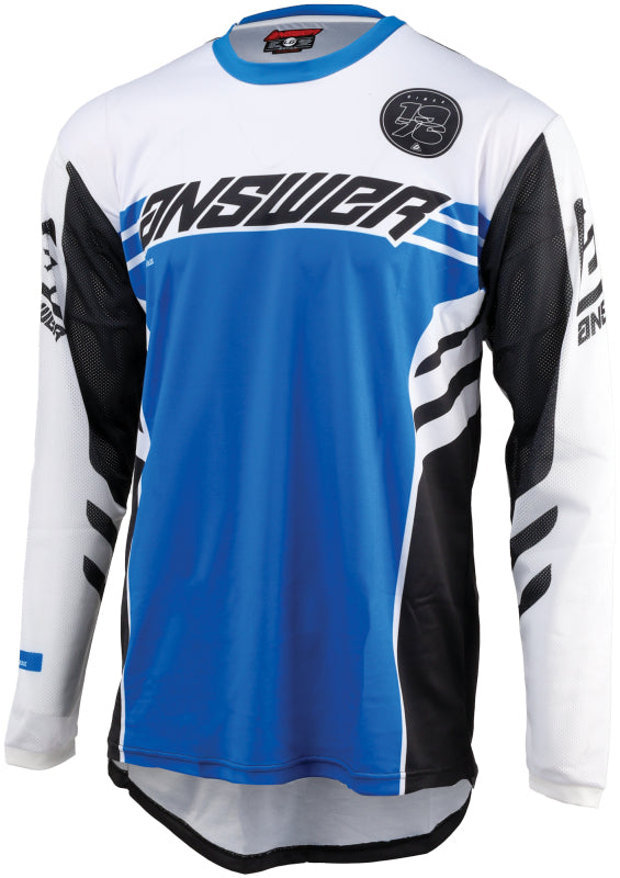 Answer 24 Arkon Nitrus Jersey Blue/Black/White Youth - Medium 442616