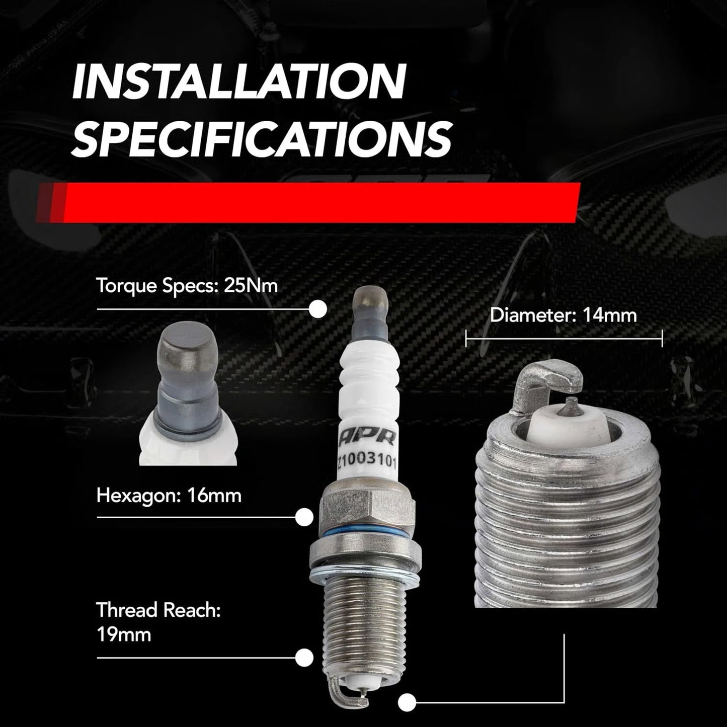 APR Ignition Coil & Spark Plug Kit (3.0T EA837 6-cylinder engines)