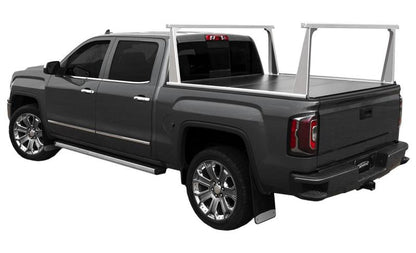 Access ADARAC Al Uprights 26in Vertical Pro Kit (2 Uprights w/1 66in Cross Bar) Silver Truck Rack 4006040