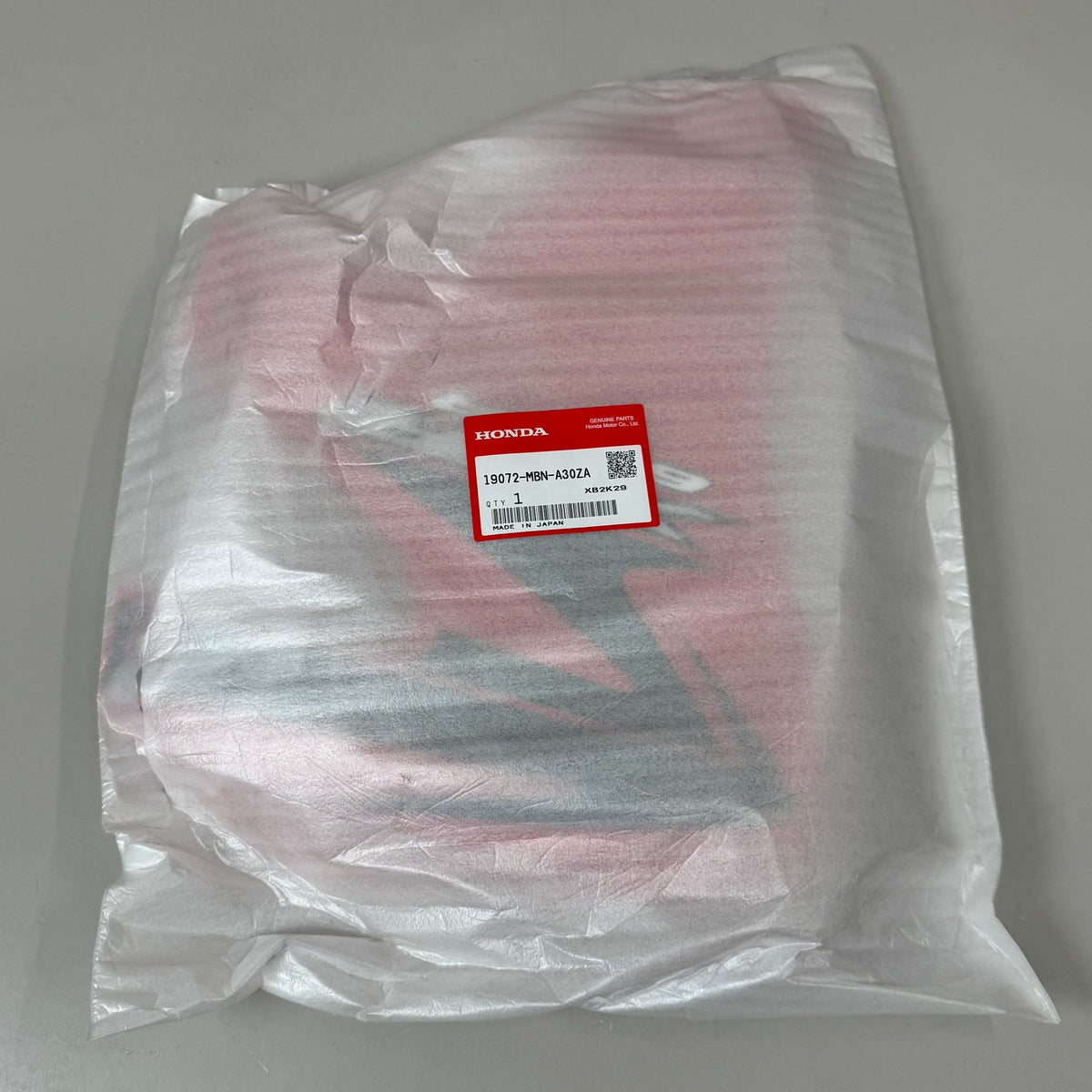 HONDA Shroud Set L. Radiator Genuine OEM Red/Black 19072-MBN-A30ZA