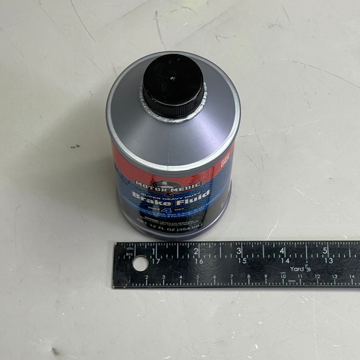 MOTOR MEDIC (6 PACK) Super Heavy Duty Dot 4 Brake Fluid 12 fl oz Grey M4512