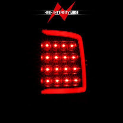 ANZO 2009-2018 Dodge Ram 1500 LED Taillight Plank Style Black w/Smoke Lens 311319