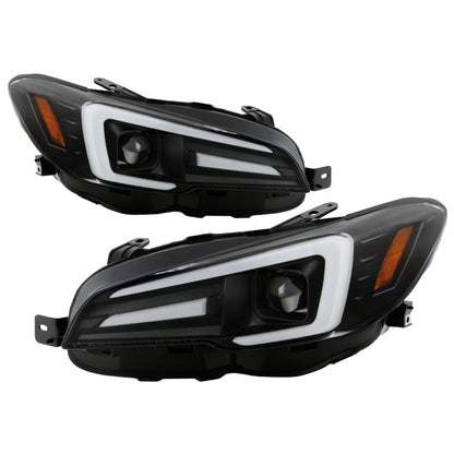 Spyder Subaru Impreza WRX 15-20 Halogen High-Power LED Headlights- Black PRO-YD-SWRX15HALAP-SBSEQ-BK 5088093