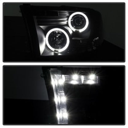 Spyder Dodge Ram 1500 09-14 Projector Headlights Halogen- LED Halo LED - Blk Smke PRO-YD-DR09-HL-BSM 5078407