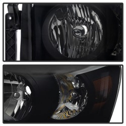 SPYDER Xtune Dodge Ram 1500 06-08 Amber Crystal Headlights Black Smoked HD-JH-DR06-AM-BSM 9030369