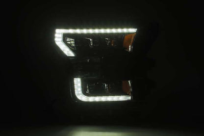 AlphaRex 17-20 Ford Raptor NOVA LED Proj Headlights Plank Style Alpha Black w/Activ Light/Seq Signal 880163 *Discontinued
