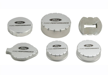 Ford Racing 15-19 Mustang 2.3L/5.0L/5.2L Aluminum Machined Engine Cap Covers M-6766-M50A