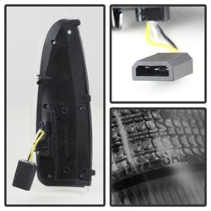 SPYDER xTune Ford Superduty F250-F650 03-07 Amber LED Mirror Signal Lens - Smoke ACC-LED-FDSD99-MR-SM 9924729