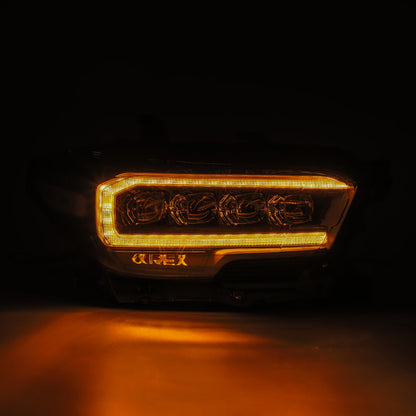AlphaRex 16-20 Toyota Tacoma NOVA LED Projector Headlights Plank Style Chrome w/Activation Light 880706 *Discontinued