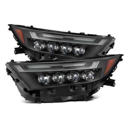 AlphaRex 19-23 Toyota RAV4 (High Trim) NOVA LED Projector Headlights Black 880870 *Discontinued