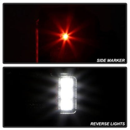 Spyder 07-16 Jeep Wrangler Version 2 Light Bar LED Tail Lights - Black (ALT-YD-JWA07V2-LBLED-BK) 5084774