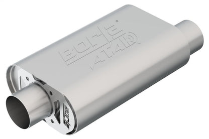 Borla CrateMuffler SBC Hot 350/383 3 inch Offset/Center 14in x 4.35in x 9in Oval Muffler 400844