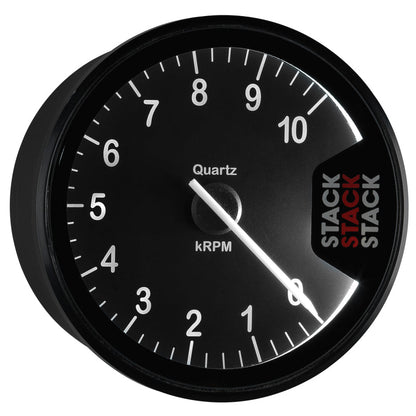 Autometer Stack Clubman Tachometer 80mm 0-10K RPM - Black ST200-010