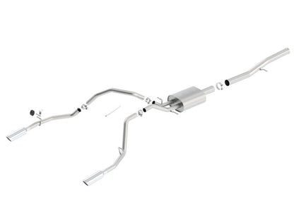 Borla 14 Silv/Sierra 1500 EC Std/CC Short 143.5in WB ATAK Single Split Rear Exit Cat-Back Exhaust 140572