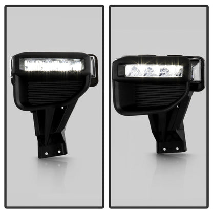 SPYDER 20-22 Ford F250/F350 Super Duty OEM Full LED Fog Lights W/ Switch - Clear 9051135