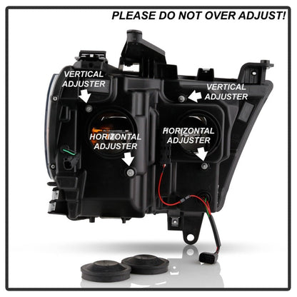 Spyder Dodge Ram 19-20 Halogen Model Projector Headlights Chrome PRO-YD-DR19HALSI-SEQ-C 5087409