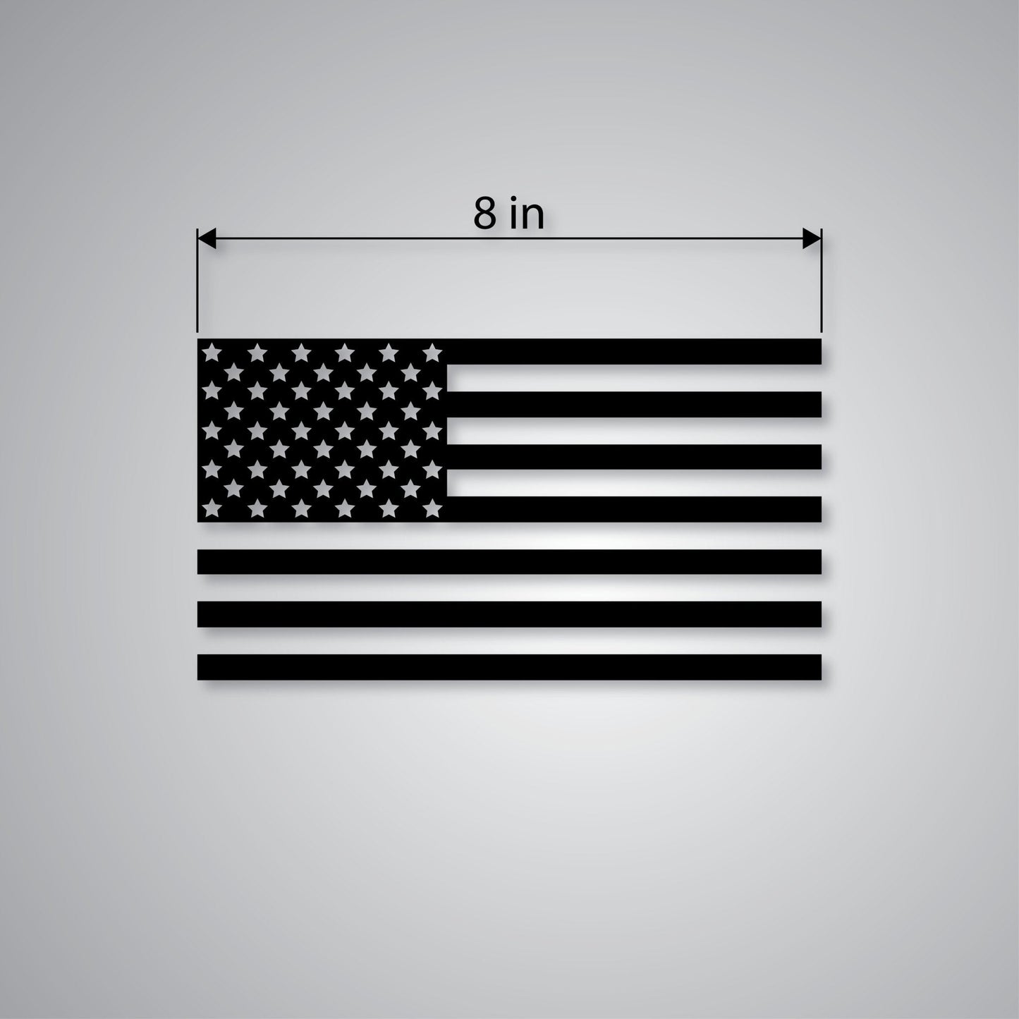 8in American Flag Decal