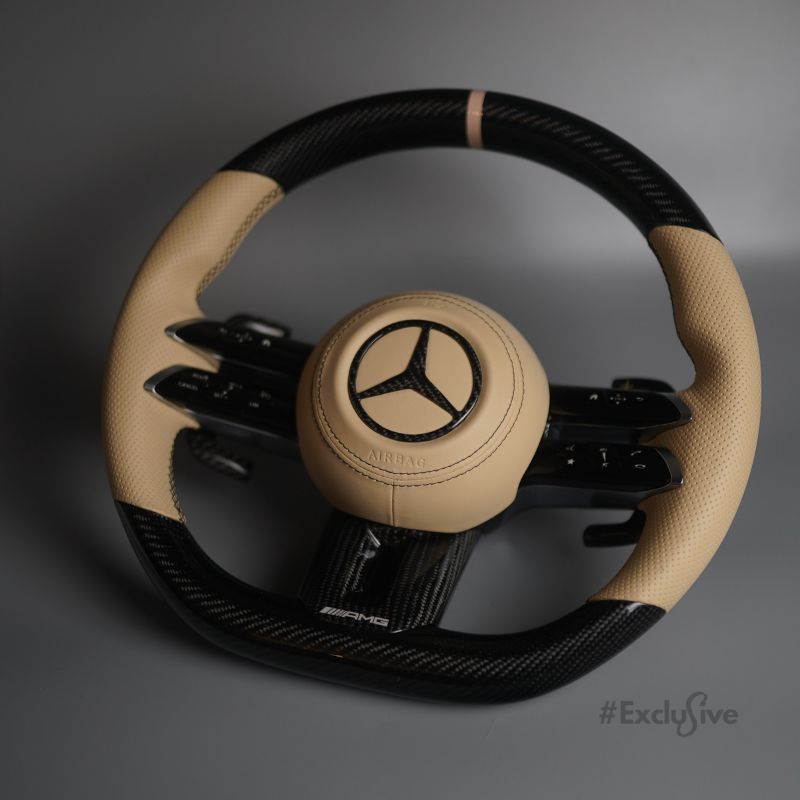 [Upgrade Conversion] Mercedes Benz 2020+ AMG Models Custom Steering Wheel by Exclusive Steering