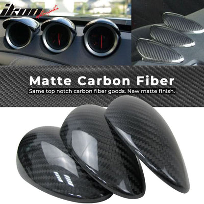 2009-2020 Nissan 370Z Front Center Dush Gauge Cover Pod Carbon Fiber