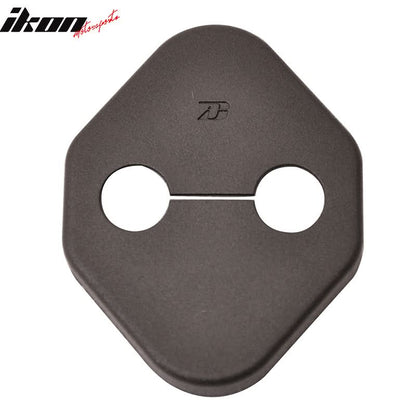 Honda Toyota Black Door Latch Striker Catch Bracket Cover Cap 4 PC PP