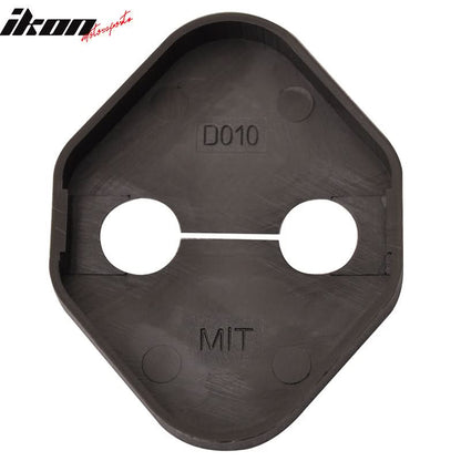 Honda Toyota Black Door Latch Striker Catch Bracket Cover Cap 4 PC PP